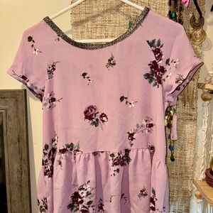 Rewind Pink Ruffled Blouse